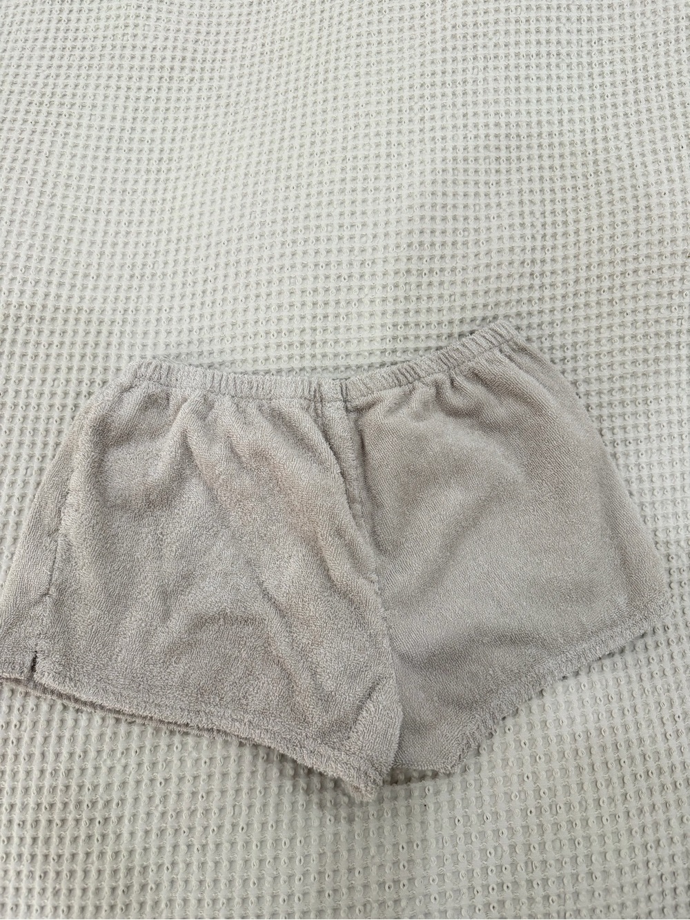 Limited Edition Skims Taupe Plush Terry Lounge Shorts